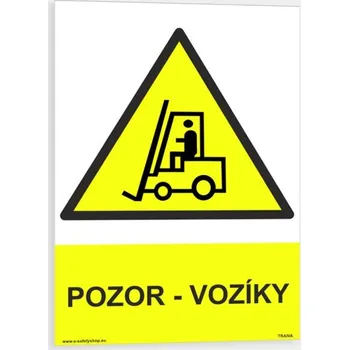 Pozor vozíky Samolepka 297 x 420 mm (A3) tl. 0.1 mm - Kód: 08203