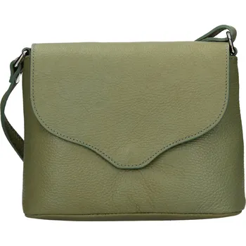 Kabelka Dámská kožená crosbody kabelka Italia Alice - zelená