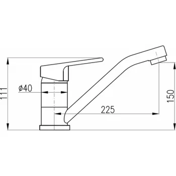 Vodovodní baterie Kuchyňská baterie Victoria DVI205.5