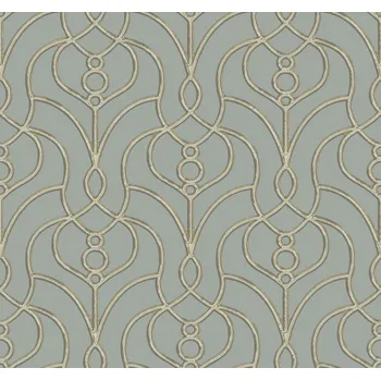 Tapeta York Šedo-modrá zámecká vliesová tapeta na zeď, EV3948, Candice Olson Casual Elegance, York, velikost 0,685 x 8,2 m