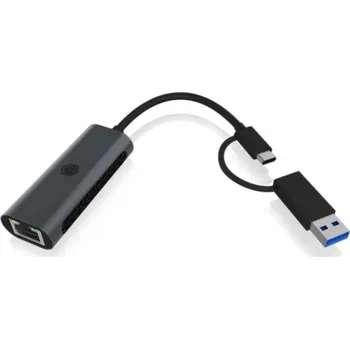 USB hub ICY BOX IB-LAN301-C3, LAN adaptér