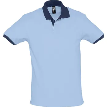 SOĽS Prince Uni polokošile SL11369 Sky blue / French navy S