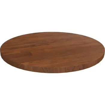 Konferenční stolek vidaXL Kulatá stolní deska Ø30x1,5 cm ošetřený masivní dub [342958] Barva: tmavě hnědá