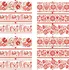 Velikonoční dekorace Anděl Přerov 7755 smršťovací dekorace na vejce 12 ks červený motiv