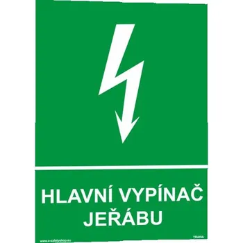 Hlavní vypínač jeřábu Plast 210 x 297 mm (A4) tl. 0.5 mm - Kód: 00310