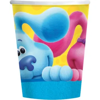 EKO Papírové kelímky Stopy Blue - Modříkovy hádanky - 8 ks