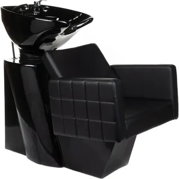 Kadeřnické křeslo Kadeřnický mycí box ERNESTO BM-32969 - černý