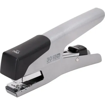 Sešívací kleště Deli E0358 stříbrné, výkon 30 listů - Effortless