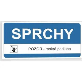 Sprchy - mokrá podlaha Samolepka 190 x 90 mm tl. 0.1 mm - Kód: 10905