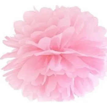 Svatební dekorace Pom pom růžový - 25 cm