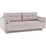 Kondela Pohovka rozkládací, starorůžová látka Queens, AURELIA