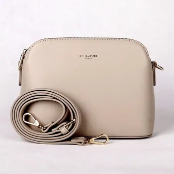 Kabelka Malá pevná tříoddílová crossbody kabelka David Jones CM6938 šedá
