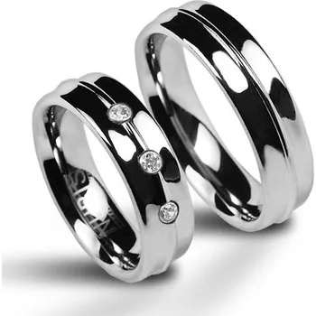 Prsten NUBIS® NWF1023 Pánský snubní prsten wolfram - velikost 64 - NWF1023-64