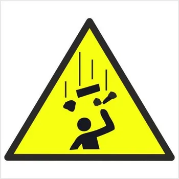 Pád předmětů - symbol Plast 210 x 210 mm tl. 0.5 mm - Kód: 03238