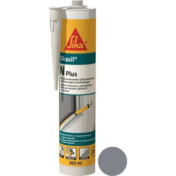 Tmel SIKA Sikasil-N Plus, kartuše 300 ml, šedý