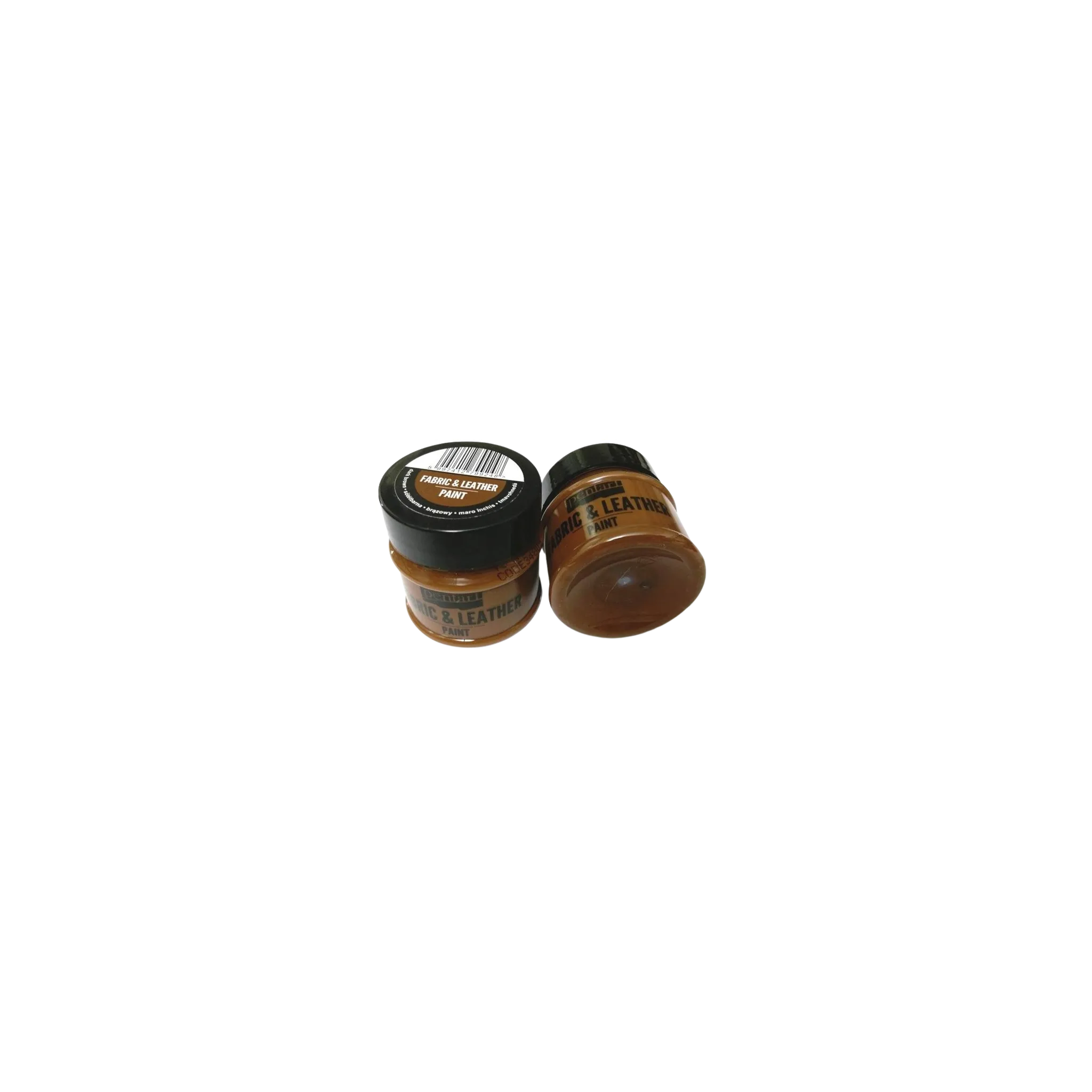 Fotografie 2 - Speciální výtvarná barva Pentart Barva na kůži a textil 50 ml tmavě hnědá