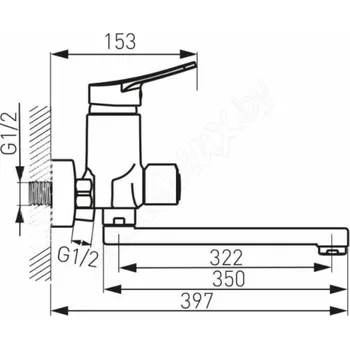 Vodovodní baterie Koupelnová baterie FERRO DECO, barva chrom