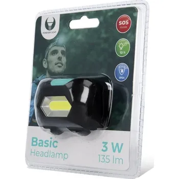 Čelovka FORLIGHT LED čelová svítilna - čelovka 3W 135lm baterie 3 x AAA, 4 provozní režimy