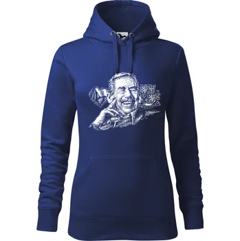 Dámská mikina Mikina - Václav Havel Barva: Královská modrá (05), Velikost: XXL, Střih: Dámské