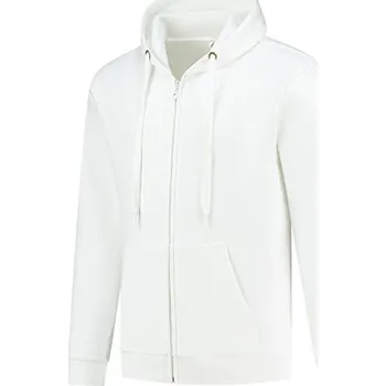 Pánská mikina Starworld Pánská mikina na zip s kapucí SW250 White S