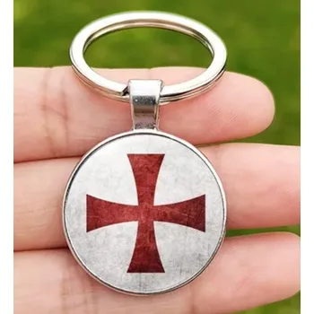 Přívěšek na klíče kříž templářů