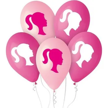 Party dekorace Latexové balonky Barbie 30 cm - 5 ks
