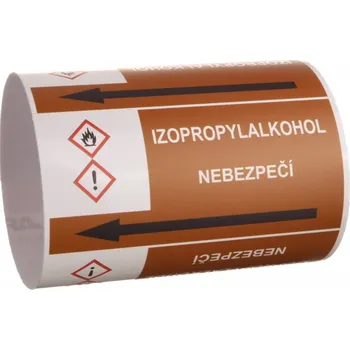 Páska na značení potrubí Signus M25 - IZOPROPYLALKOHOL Samolepka 100 x 77 mm, délka 1,5 m, Kód: 26060