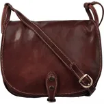 Dámská kožená sedlová kabelka 589 hnědá, IL GIGLIO