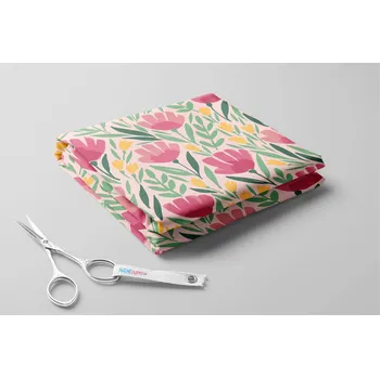 Softshell s beránkem, Natrhané květiny Barva: Fialová