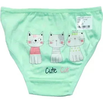 Dívčí spodní kalhotky tři kočičky 6785 zelené 220/7