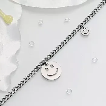 Náramek Dámský ocelový náramek - smajlík