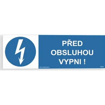 Před obsluhou vypni! Plast 150 x 50 mm tl. 0.5 mm - Kód: 15889