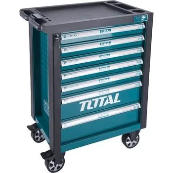 Dílenský vozík s nářadím, 162ks, industrial TOTAL THPTCS71621