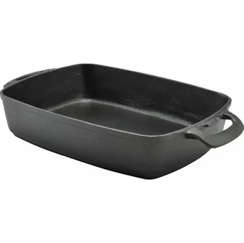 Hrnec Litinový pekáč 34,5 x 25,5 x 7,5 cm (pekáč z vysoce kvalitní litiny, tradiční litinová kvalita pro dokonalé pečení)
