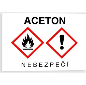ACETON CLP (GHS) Samolepka 105 x 74 mm tl. 0.1 mm - Kód: 12965