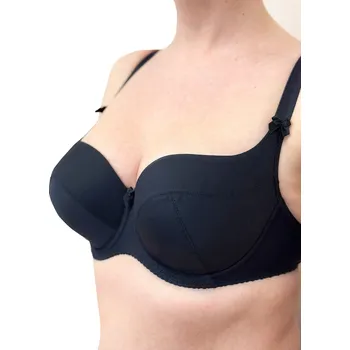 Podprsenka Malinez Nicole Big Light hladká podprsenka s plnými košíčky G-H bílá 85H