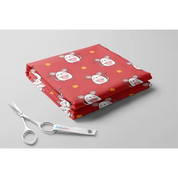 Softshell s beránkem, Myšky a hvězdičky Barva: Červená