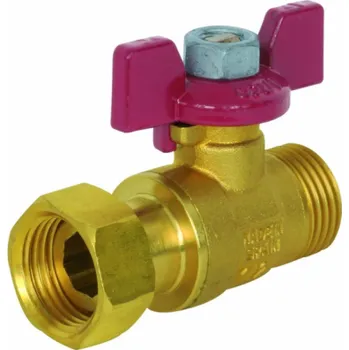 Ventil Ventil 02290, 1/2" s posuvným připojením, červená rukojeť