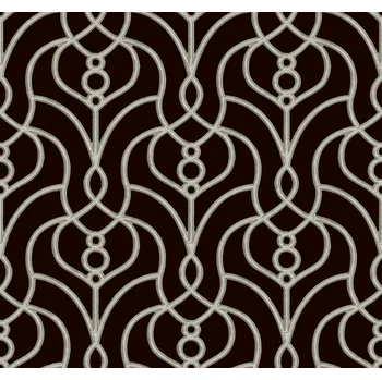 Tapeta York Černá zámecká vliesová tapeta na zeď, EV3945, Candice Olson Casual Elegance, York, velikost 0,685 x 8,2 m