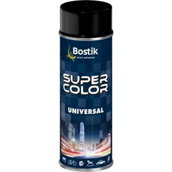 Barva na vlasy Aerosol SC černá, lesklá barva Bostik R9005 400 ml