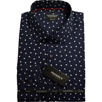 Pánská košile Pánská košile s dlouhým rukávem - střih SLIM - vzor F755 - 40