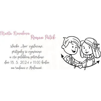 Svatební dekorace Svatební oznámení - DL - 023