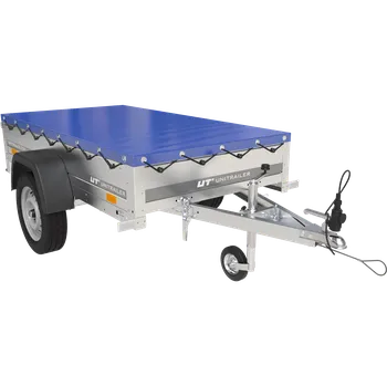 UNITRAILER Garden Trailer 200 Kipp Přívěs s rámem H-0 a modrou plachtou