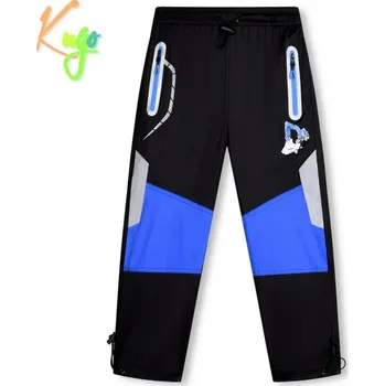 Chlapecké kalhoty Chlapecké šusťákové kalhoty Kugo SK7737, černé (dětské jarní, podzimní šusťákové kalhoty)