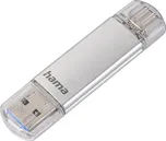 Hama Flash Pen Laeta, USB-C/USB-A 3.1, 256 GB, 40 MB/s, stříbrný