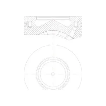 Píst motoru Píst MAHLE 081 PI 00105 000