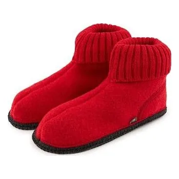 Dámské pantofle Vlnka Dámské filcové TV bačkory Silvie červená velikost obuv dospělí 38