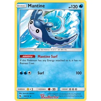 Karetní hra Mantine 058/214 - Lost Thunder Typ karty: Non-Holo