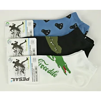 Pánské ponožky PESAIL Pánské bavlněné kotníkové ponožky MJ52 Velikost: 40 - 44