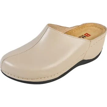 Dámská obuv Buxa Dámská zdravotní kožená obuv na klínku BZ340 - Béžová Velikost: 37
